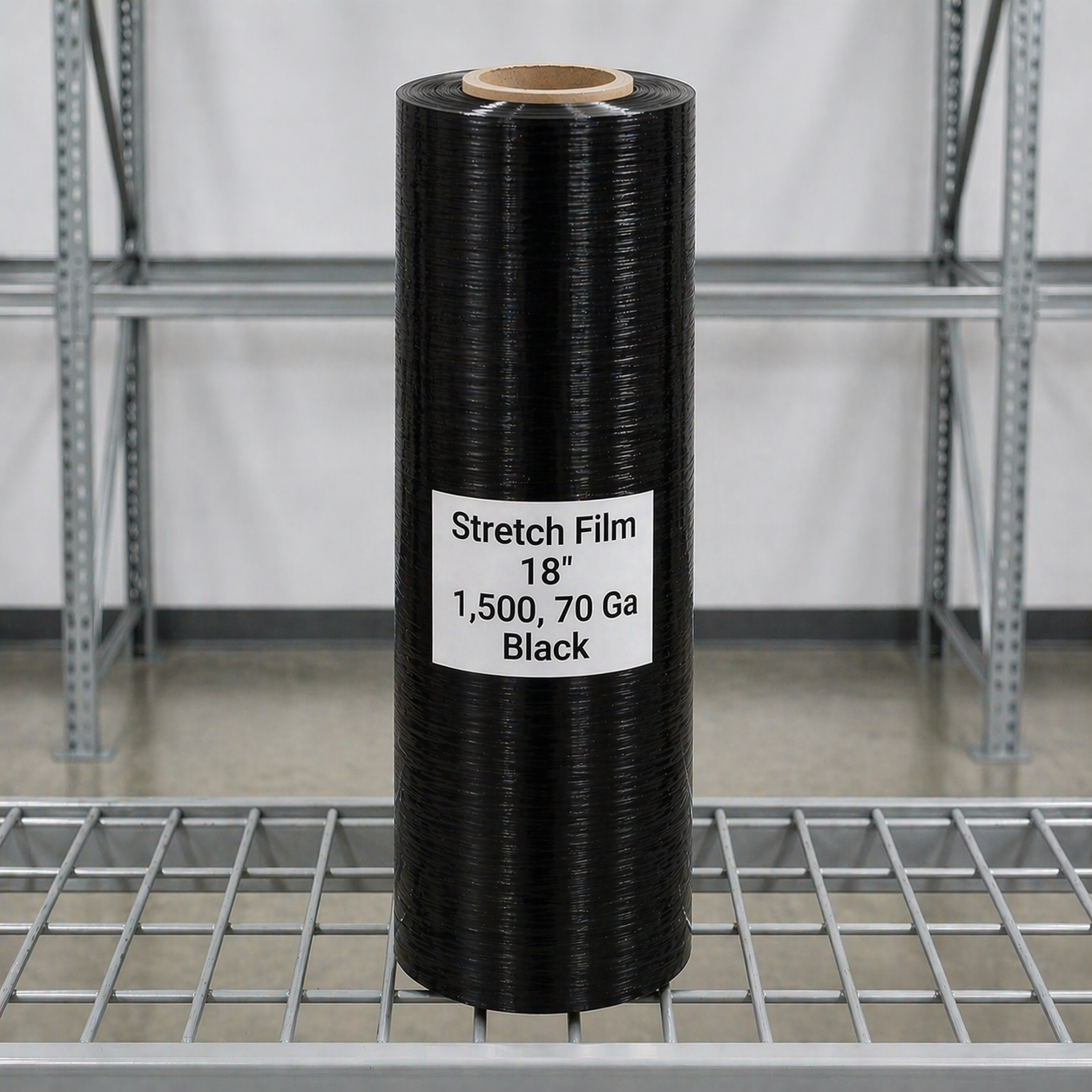 Stretch Film 1500 ft 70 Gauge Black